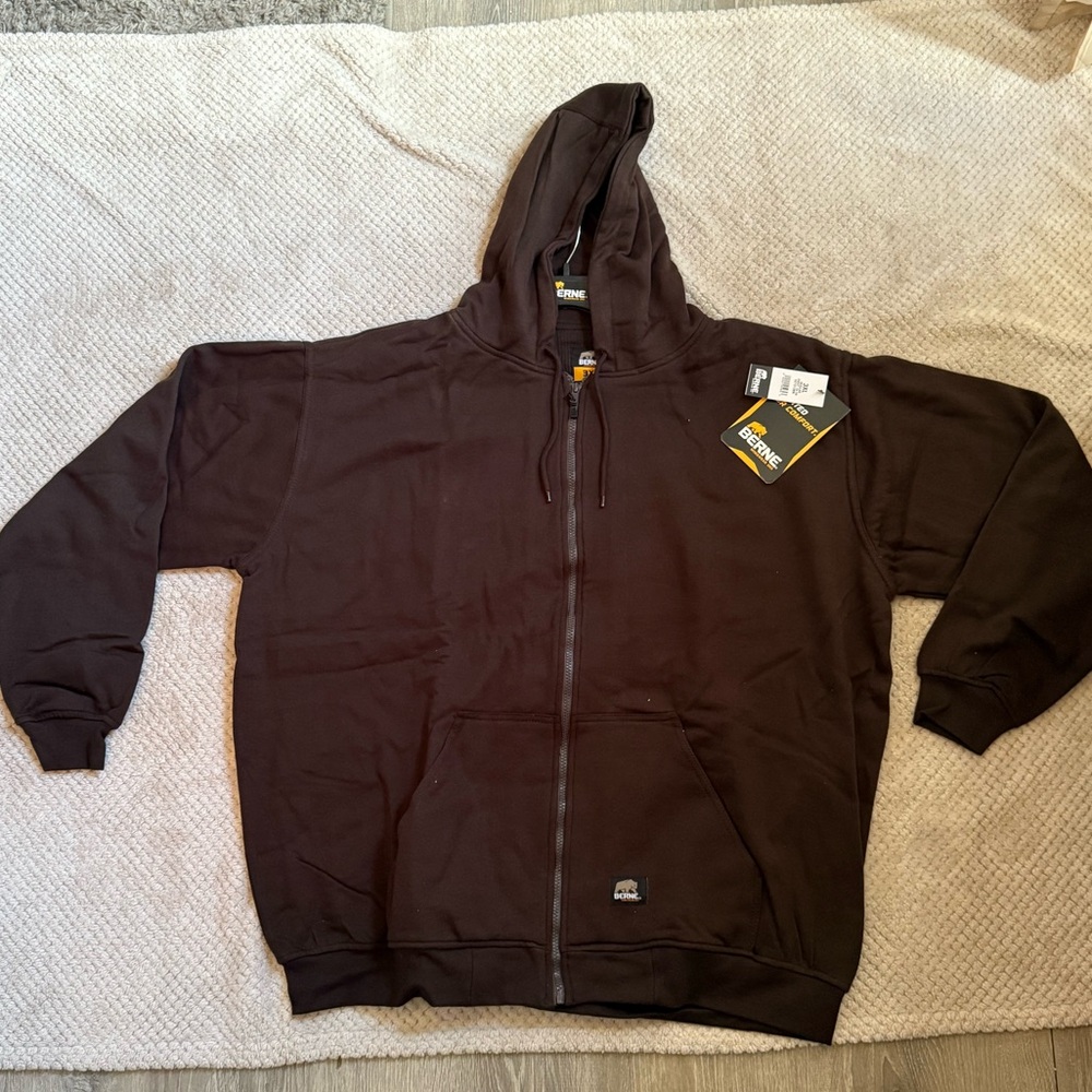 Carhartt Men's Brown Zip Up Sweater